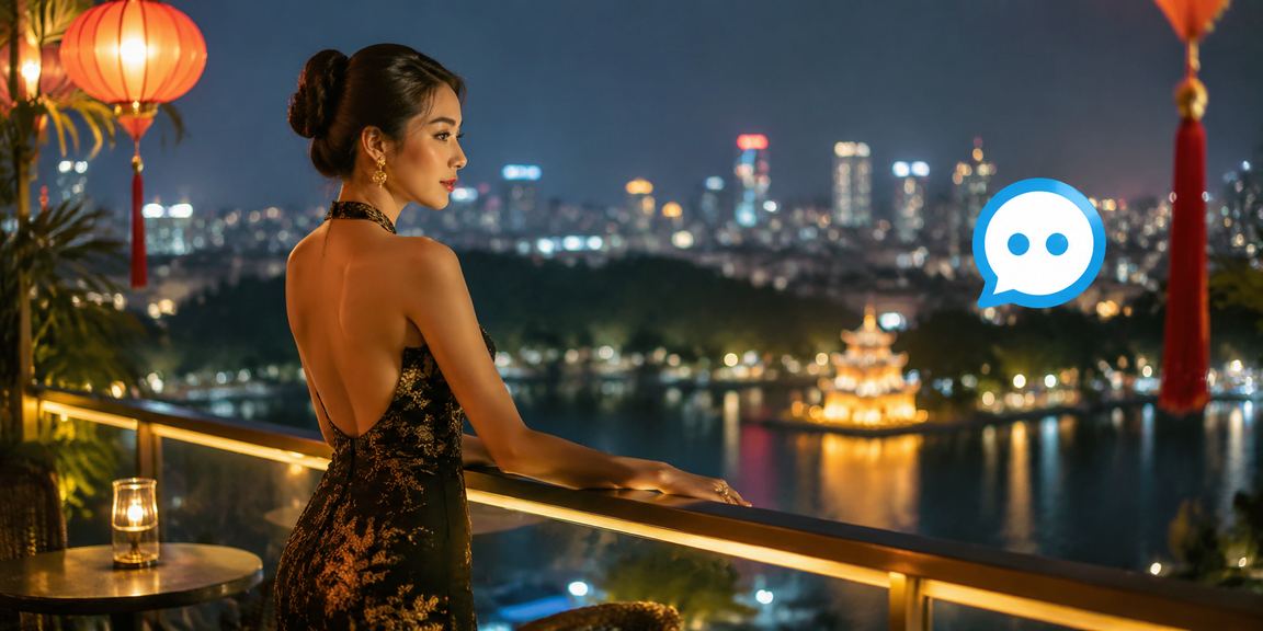Không gian cà phê Hà Nội với thiết bị di động và tách cà phê